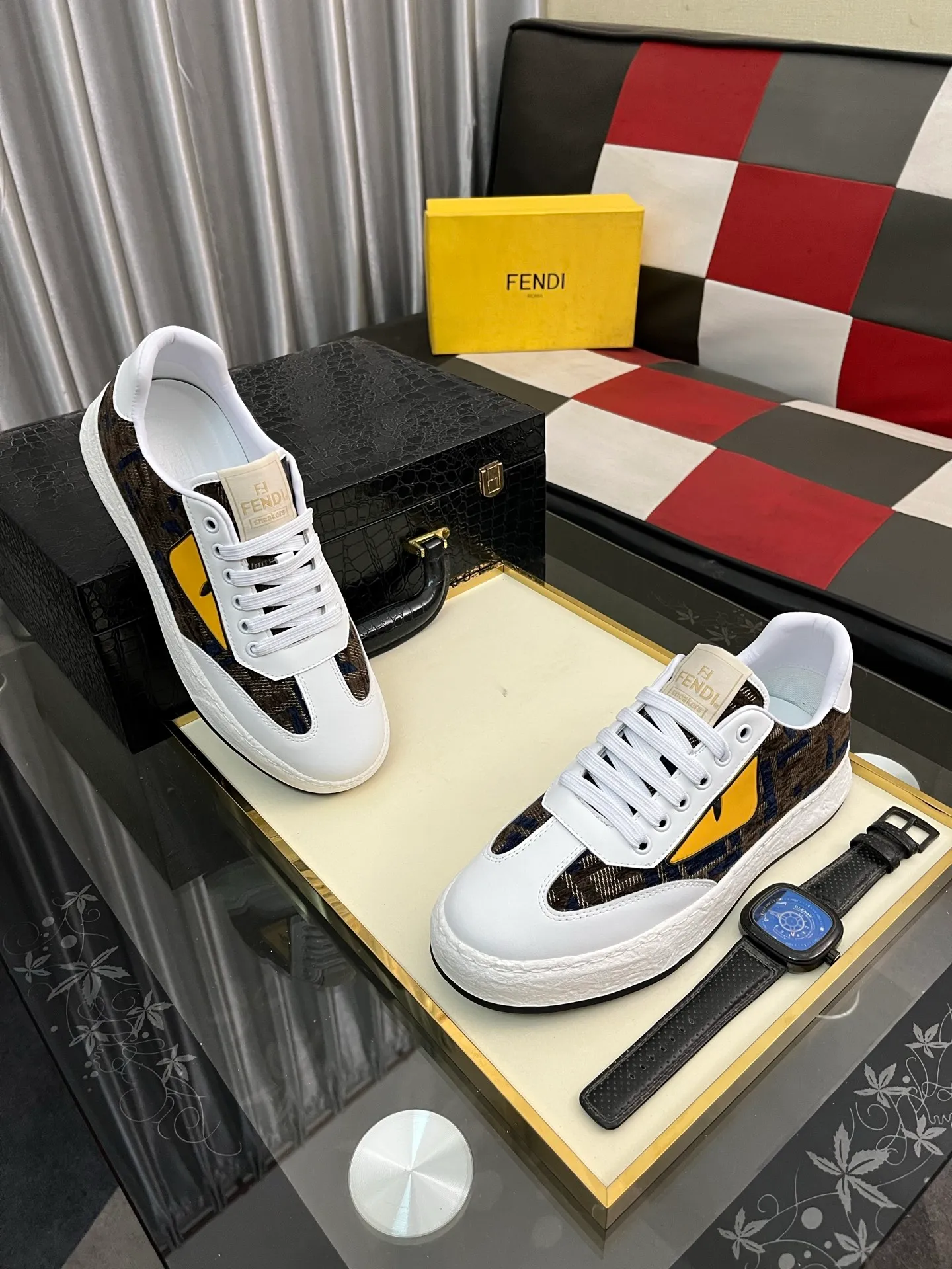 Men's shoes 💰420⌚️⌚️FENDI "Fendi" P480 Regular size: 38-44 (casual shoes) Product materials: Selected cowhide upper, soft sheepskin lining; original outsole. 4️⃣colors available